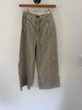 Mint Velvet Cropped Wide Leg Jeans Size 25